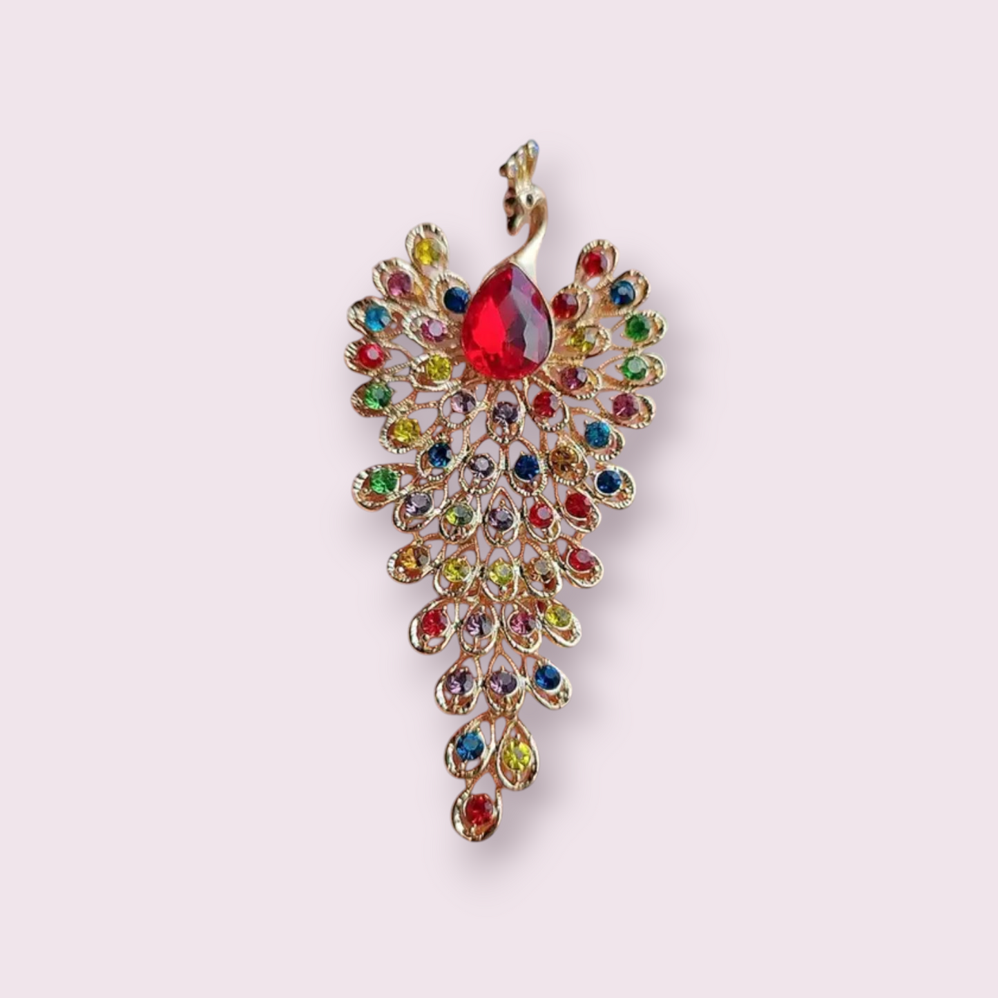 Stylish peacock luxury brooches
