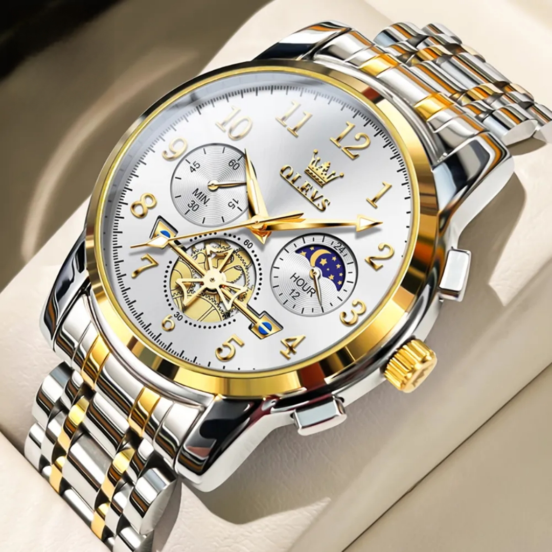Men's stainless cool waterproof watches