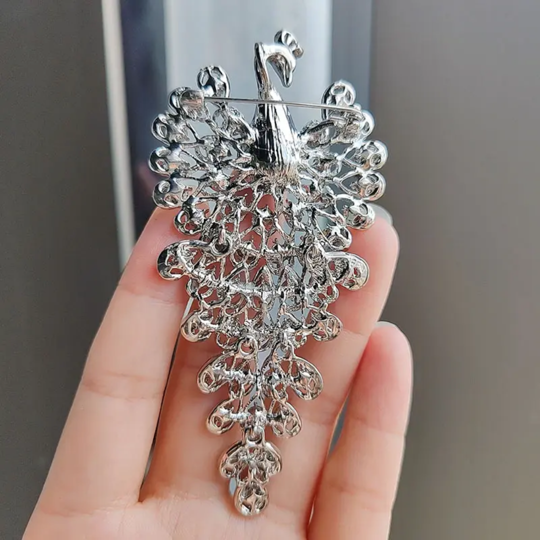 Stylish peacock luxury brooches