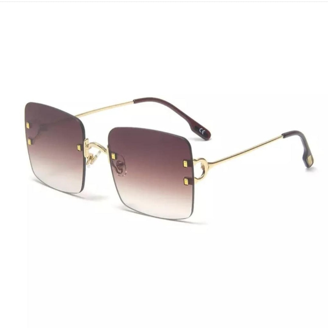 Rimless unisex sunglasses