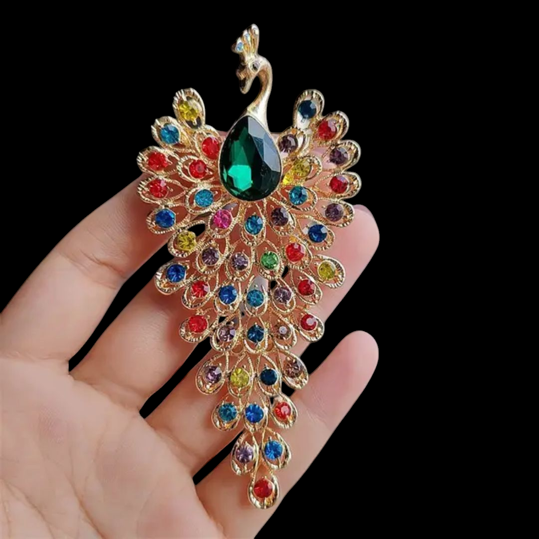 Stylish peacock luxury brooches