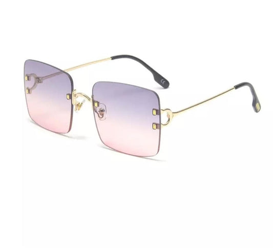 Rimless unisex sunglasses